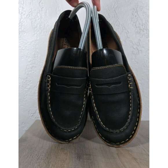 Born Shoes - Born Nerina Suede Penny Loafers Women’s 7.5 Black